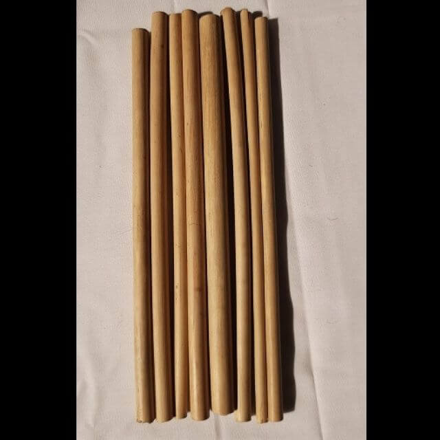 Bamboo Organic Reusable Straws - Pack of 8