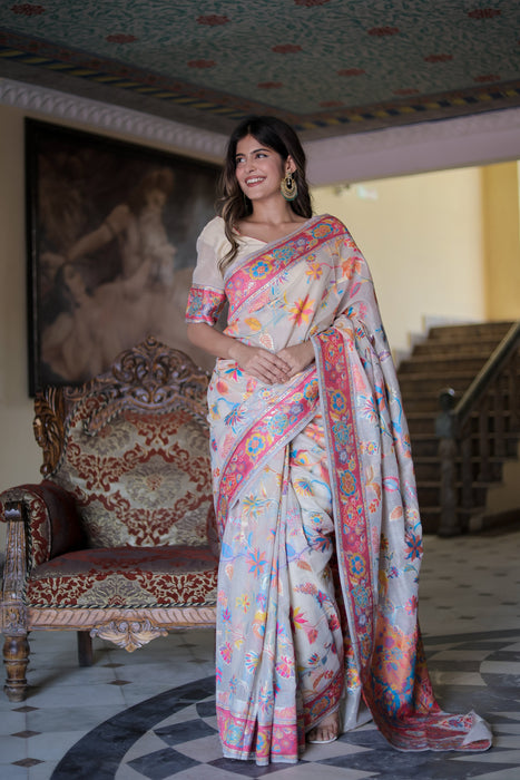 Kashmiri Weave Saree