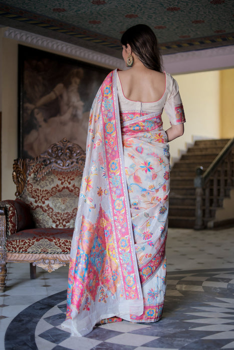 Kashmiri Weave Saree