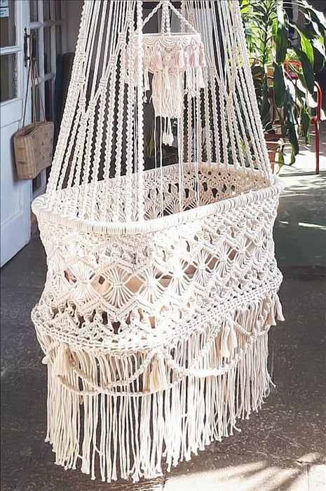 Macrame Baby Cradle