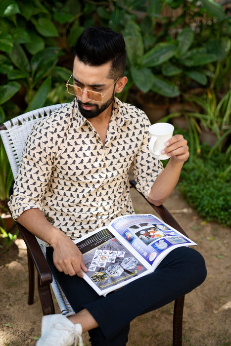 Tota Buti Cream Casual Shirt