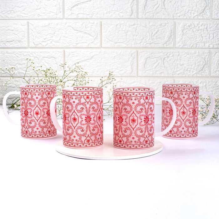 Scarlet Symphonies Frosted mugs - Set of 2 and 4