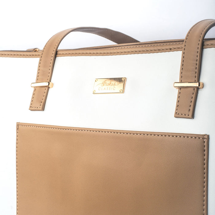 Vanilla Taupe Box Tote bag