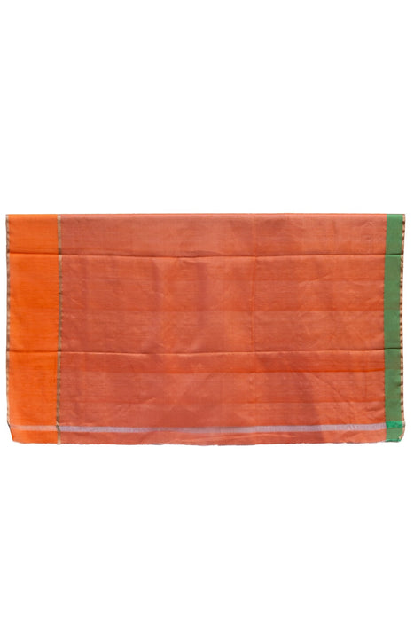 Chanderi Tissue Silk Saree - Orange