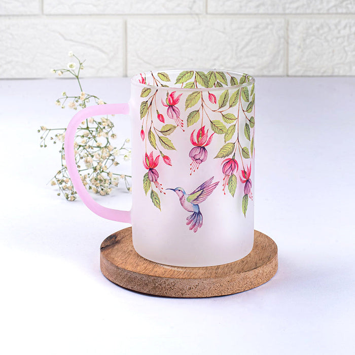 Pink Fuschia Bell Frosted mugs - Set of 2 and 4