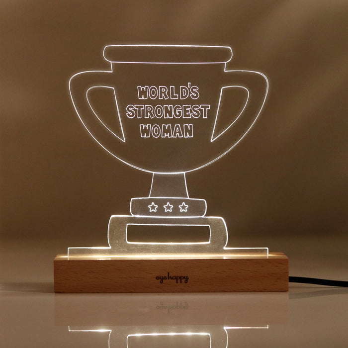 LED Women's Day Trophy