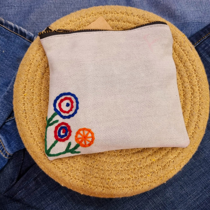 Upcycled Denim Pocket | Hand Embroidered