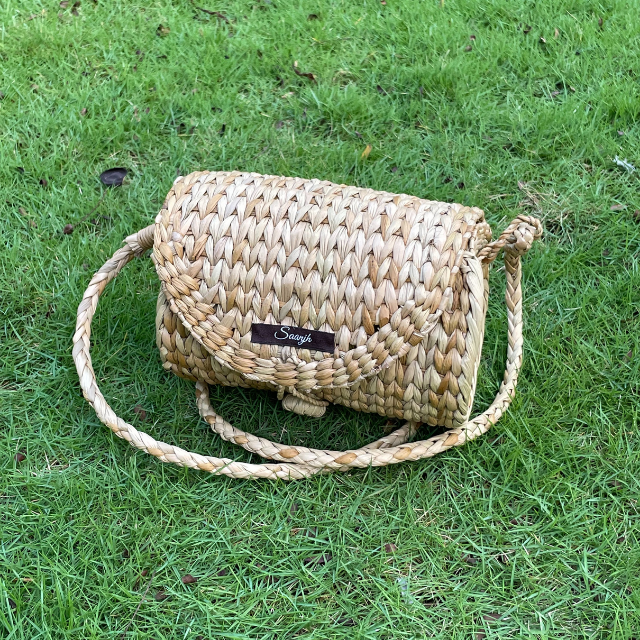 Kauna Woven Globose Horizontal Sling Bag