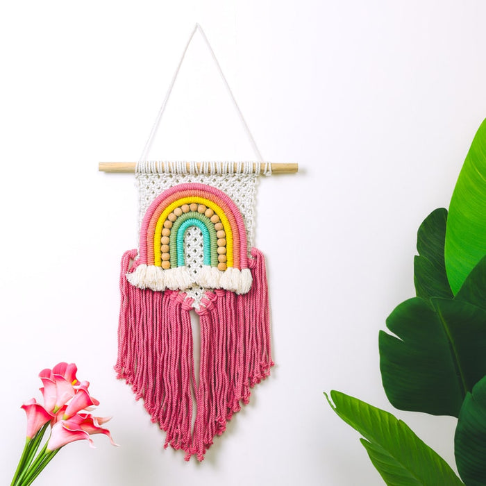 Macrame Wall Hanging- Rainbow crush