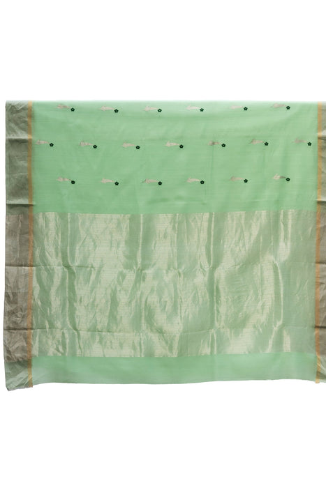 Chanderi Silk Saree - Green