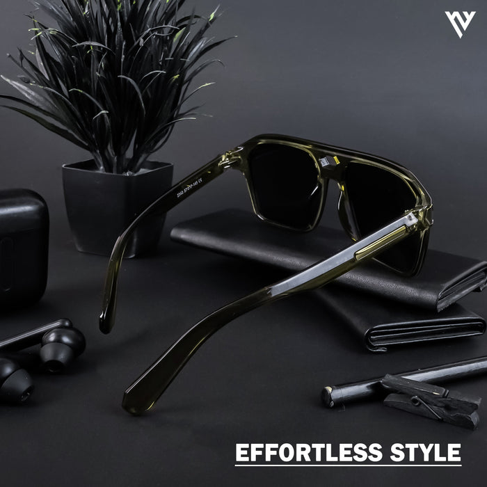 Voyage Exclusive Green Polarized Wayfarer Sunglasses for Men & Women - PMG4347