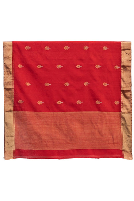 Chanderi Silk Saree - Red