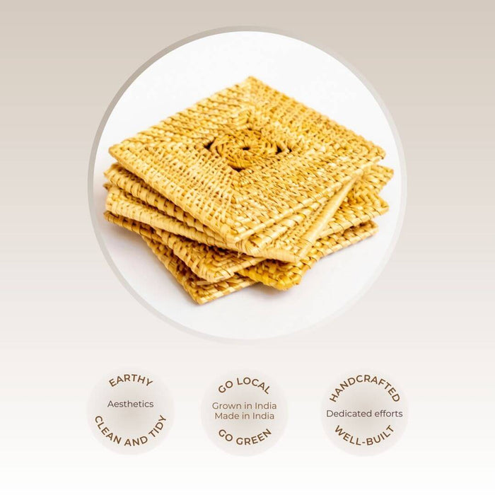 Golden Grass Chokor Coasters