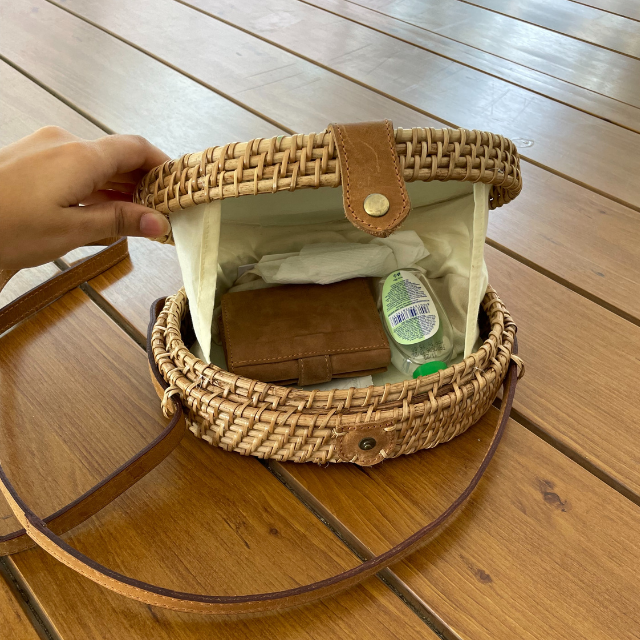 Cane Oval Sling Bag | Evening & Summer Sling | 3 Colors