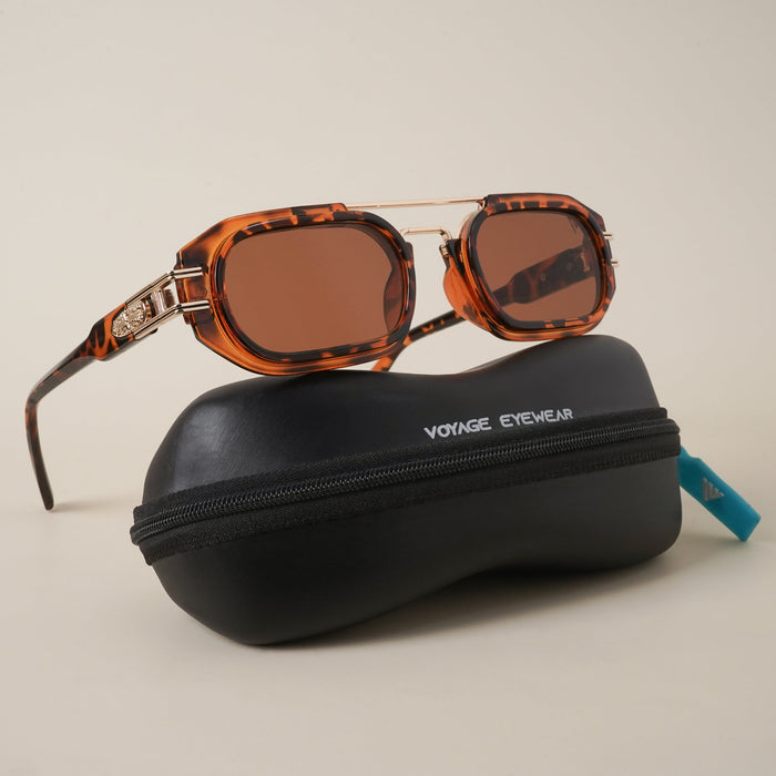 Voyage Brown Oval Sunglasses - MG3947