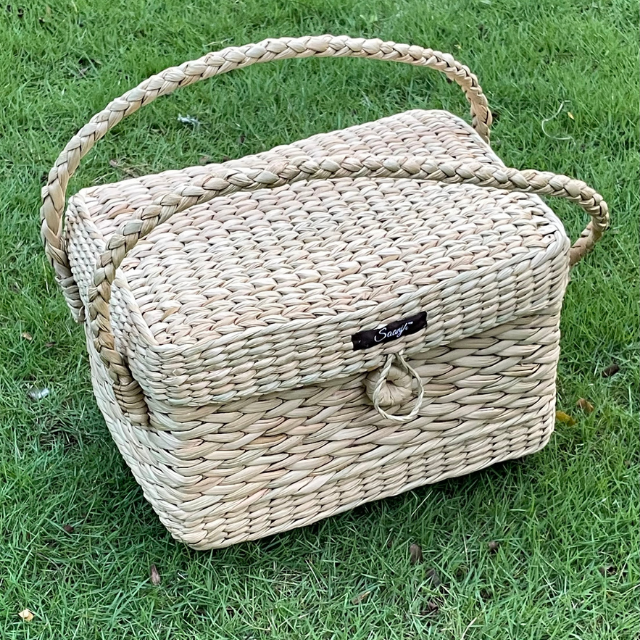 Kauna Straw Handwoven Bridal Kit Bag | Jewelery Box