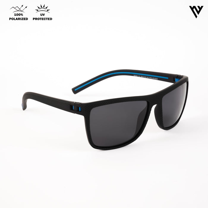 Voyage Exclusive Black Polarized Wayfarer Sunglasses for Men & Women - PMG4294