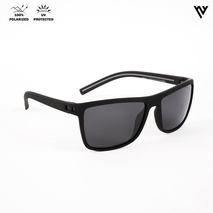 Voyage Exclusive Black Polarized Wayfarer Sunglasses for Men & Women - PMG4295