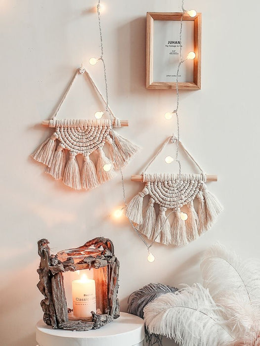 Macrame Wall Hanging Set - Flake design