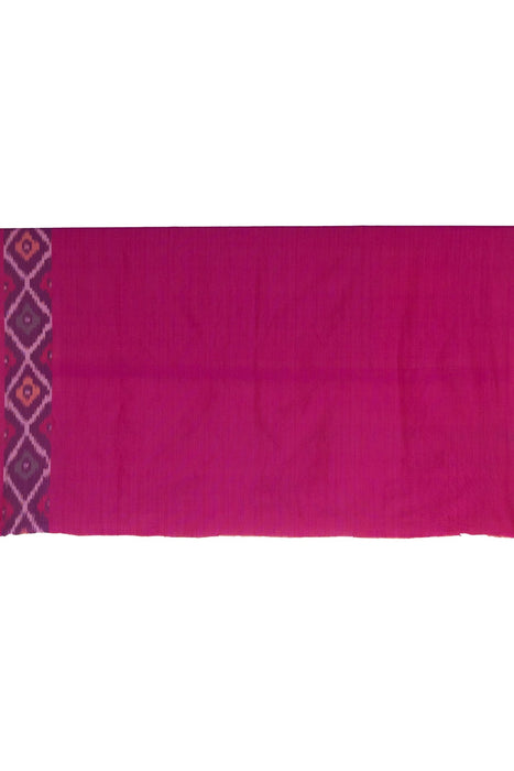 Ikkat Cotton Saree - Pink