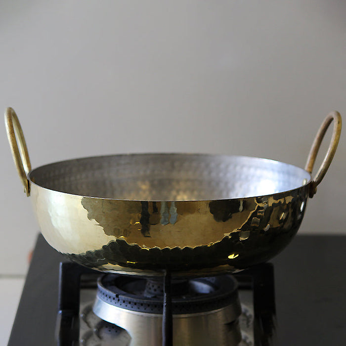 Brass Kadahi With Lid