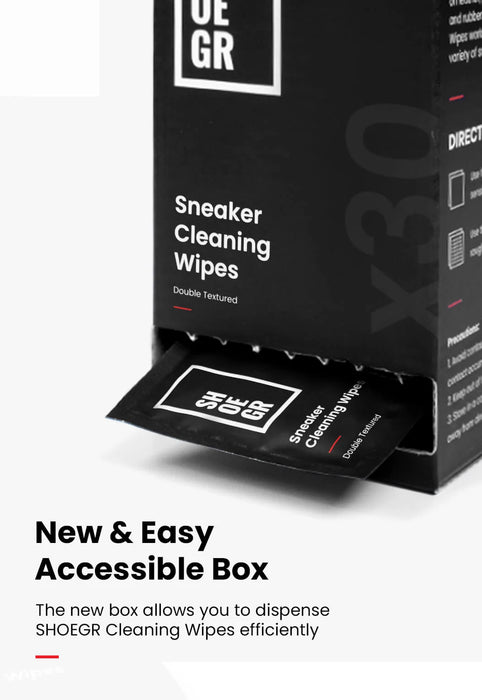 Sneaker cleaning wipes- pack of 30