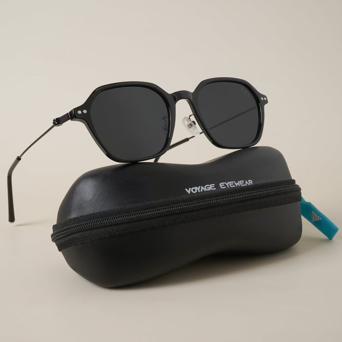 Voyage Black Oval Sunglasses - MG3888