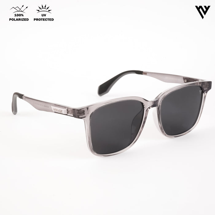 Voyage Active Grey Polarized Wayfarer Sunglasses for Men & Women - PMG4460