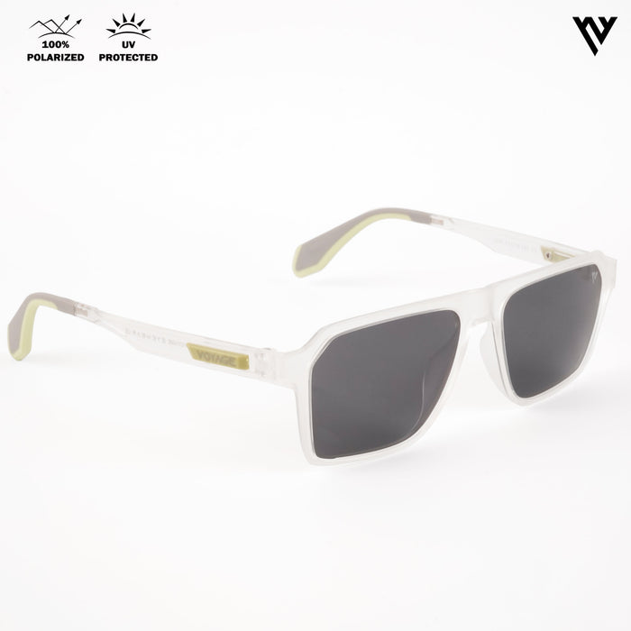 Voyage Active Transparent Polarized Wayfarer Sunglasses for Men & Women - PMG4455