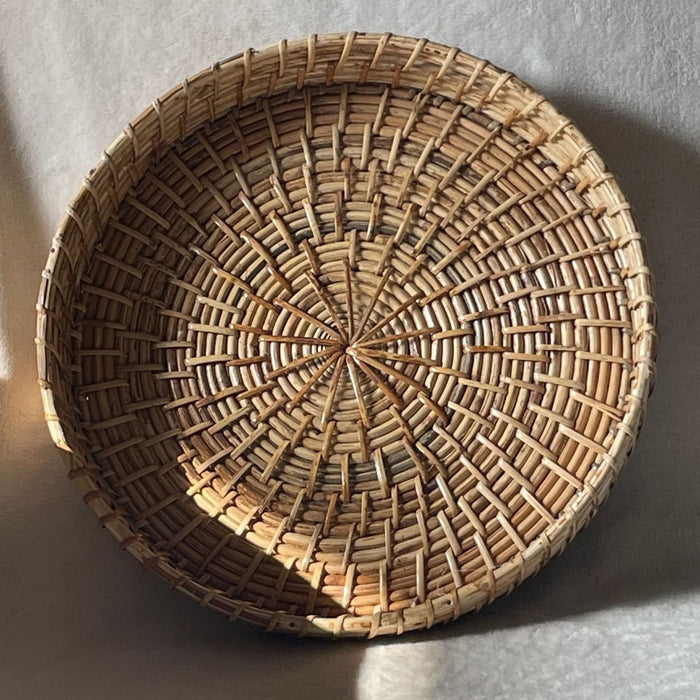 Circular Double Weave Kosh Tray