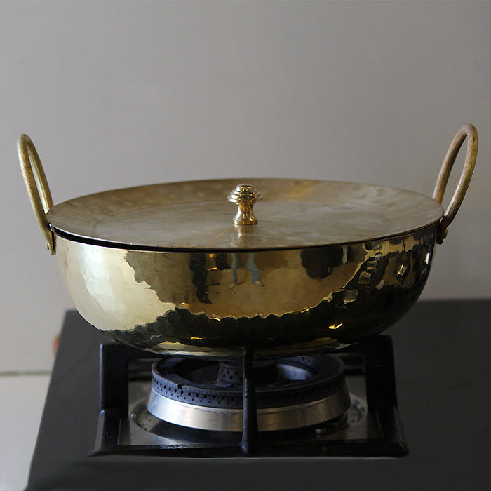 Brass Kadahi With Lid