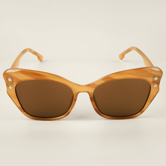 Voyage Light Brown Cateye Sunglasses for Women - MG4109