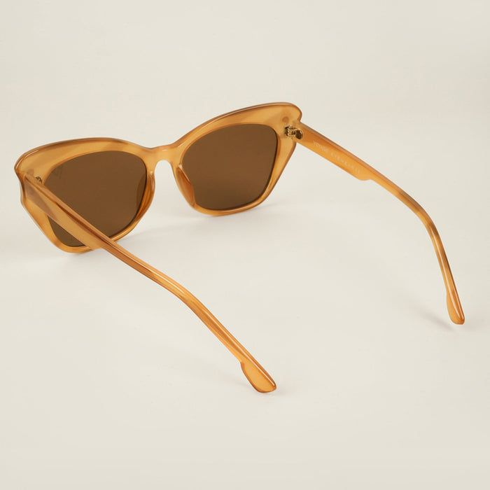 Voyage Light Brown Cateye Sunglasses for Women - MG4109