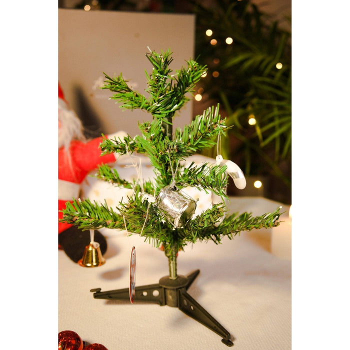 Mini Foldable Christmas tree with ornaments