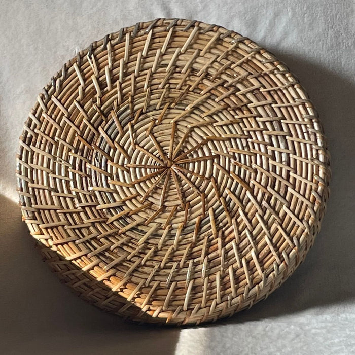 Circular Double Weave Kosh Tray