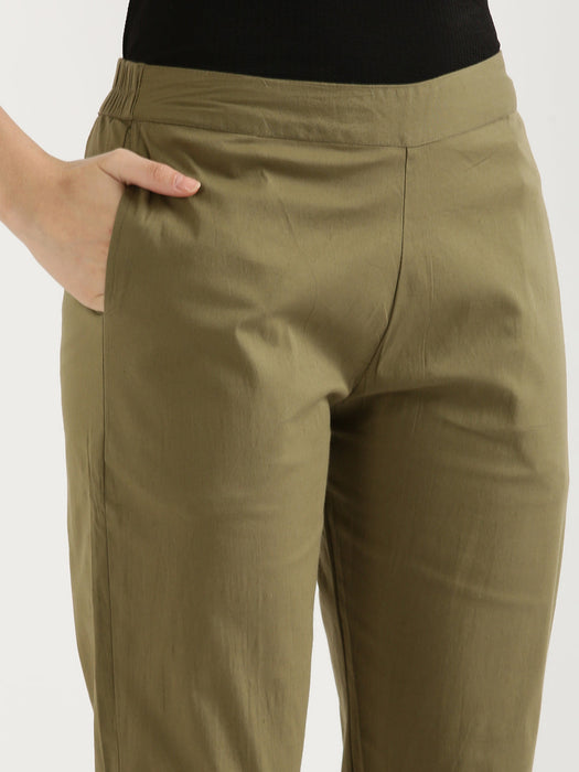 Military Green Stretchable Pants-CK-01-OLIVEPANT