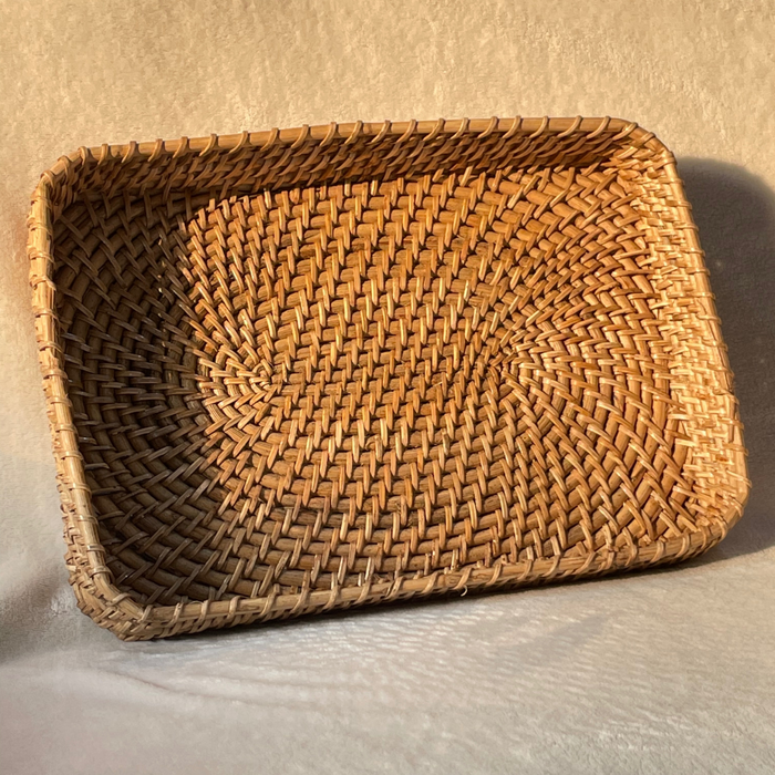 Rectangular Natural Weave Kosh Tray