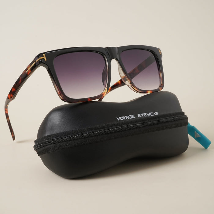 Voyage Black Wayfarer Sunglasses for Men & Women - MG3954