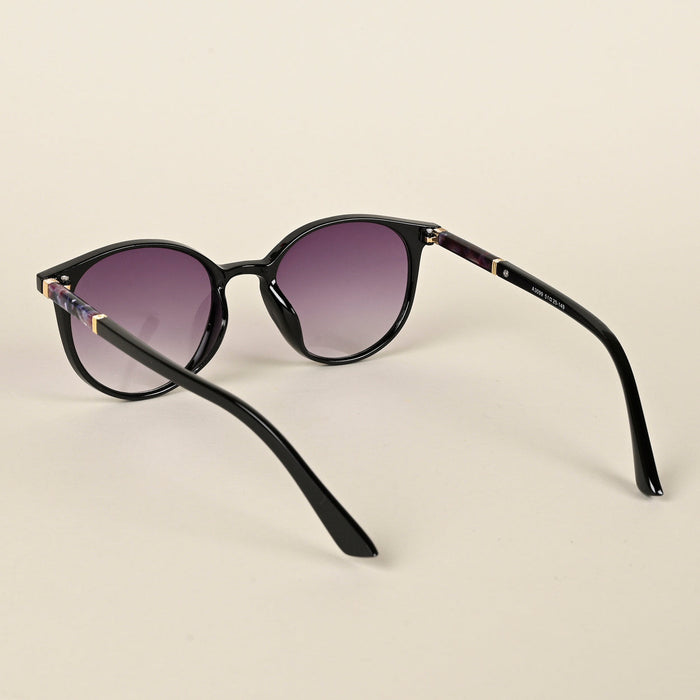 Voyage Purple & Clear Round Sunglasses for Women - MG4268