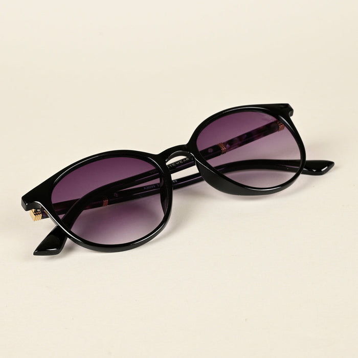 Voyage Purple & Clear Round Sunglasses for Women - MG4268