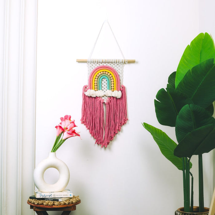 Macrame Wall Hanging- Rainbow crush