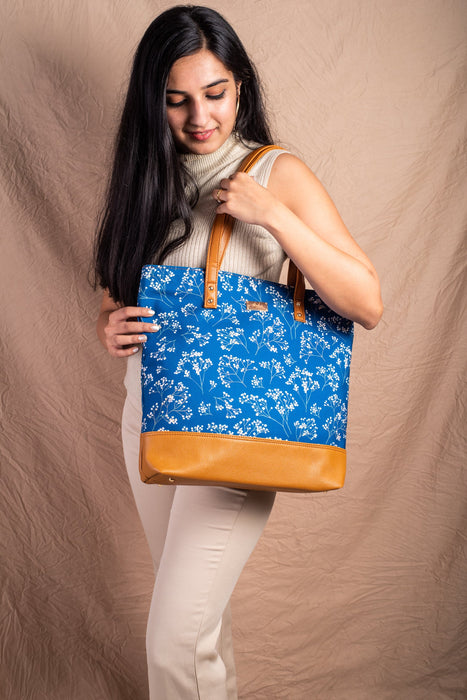 Blue Baby Breaths Tote Bag