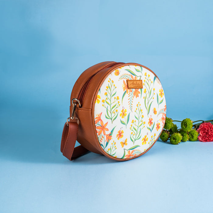 Summer Blossoms Orbit Sling Bag