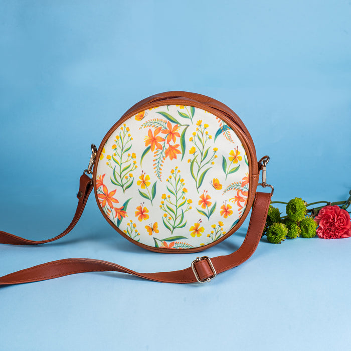 Summer Blossoms Orbit Sling Bag