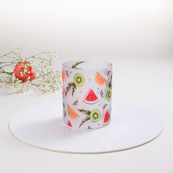 Fruit Fest Frosted Glass Mug