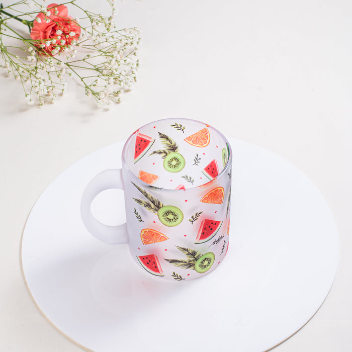 Fruit Fest Frosted Glass Mug