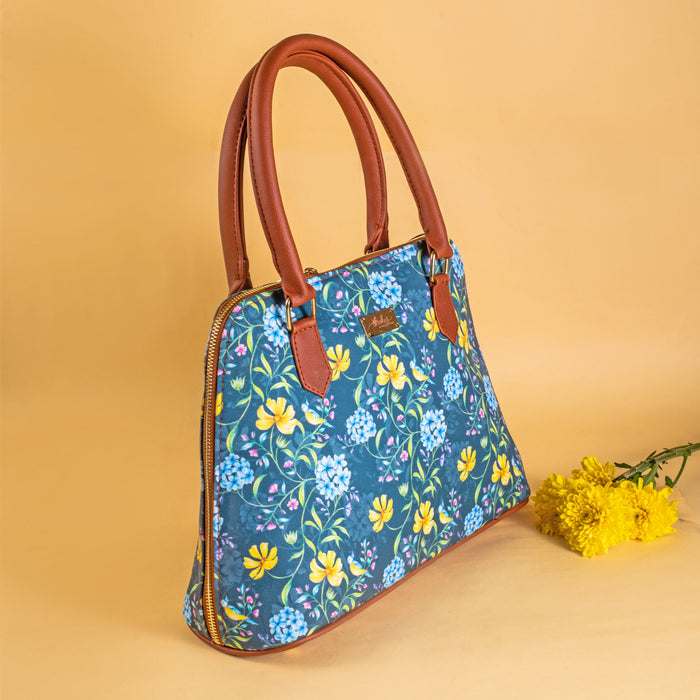 Vintage Blooms Blue Handbag