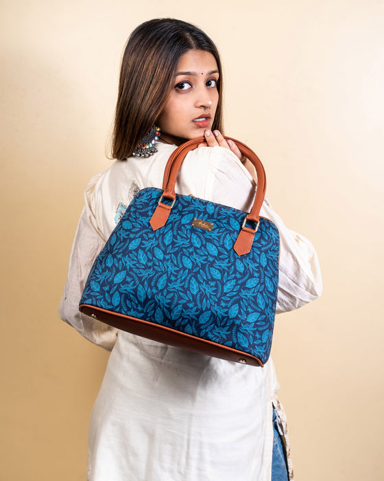 Midnight Forest Blue Handbag