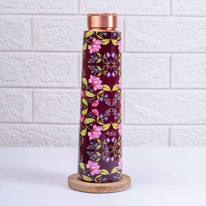 Summer Florescence Copper bottle - Maroon