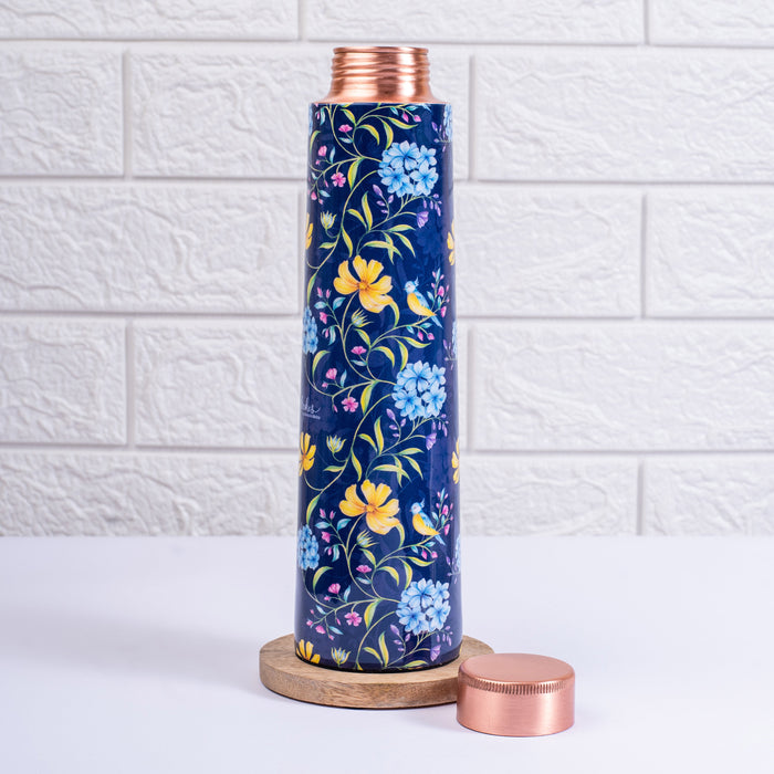 Vintage Blooms Copper bottle